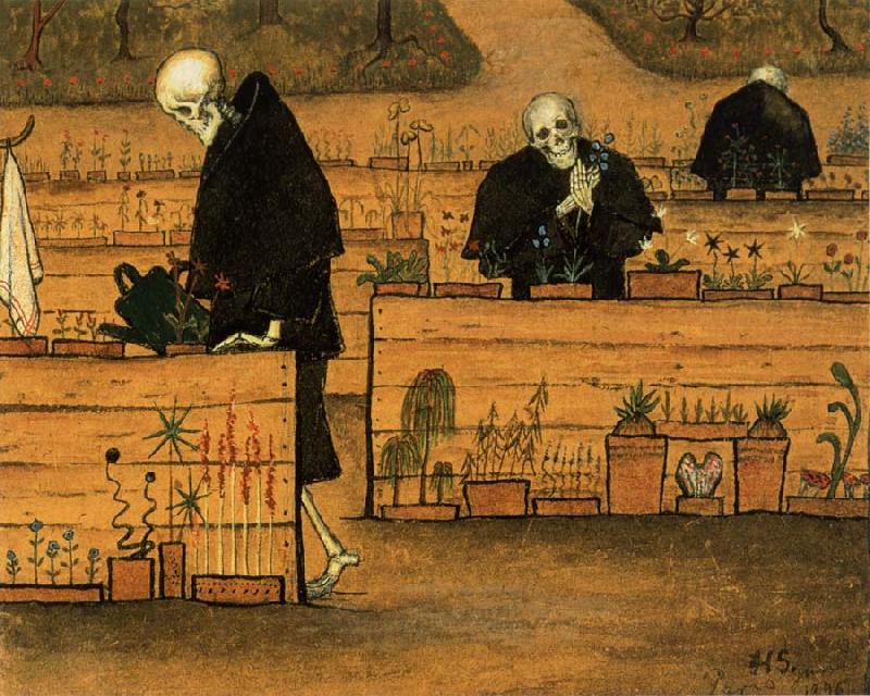 Hugo Simberg In the Garden of Death oil painting picture